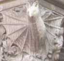 Carved image of a Bat